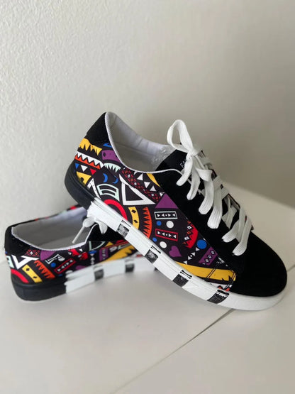 Unieke print comfortabele sneakers.