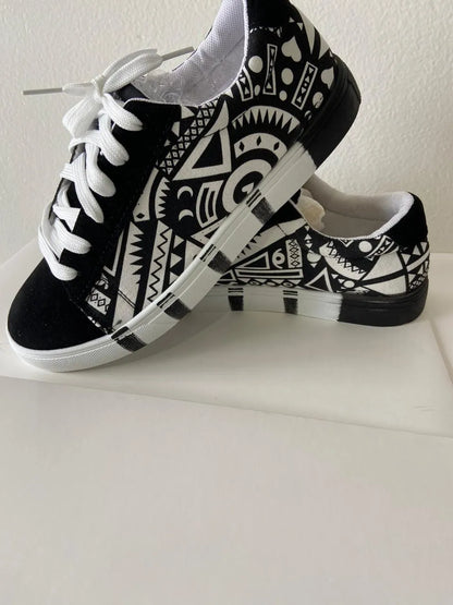 Unieke print comfortabele sneakers.