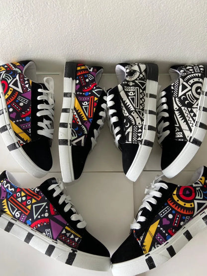 Unieke print comfortabele sneakers.