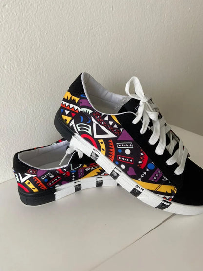 Unieke print comfortabele sneakers.