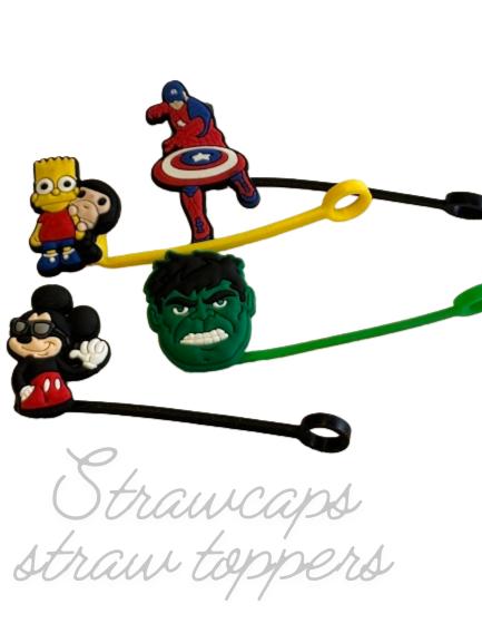 Straw caps. Straw toppers